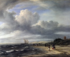 The Shore at Egmond-an-Zee by Jacob van Ruisdael